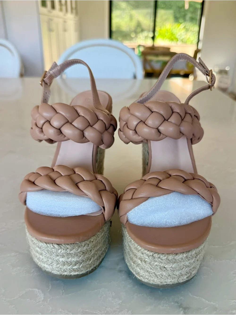 Coutgo Tan Women’s Braided Espadrille-size 6